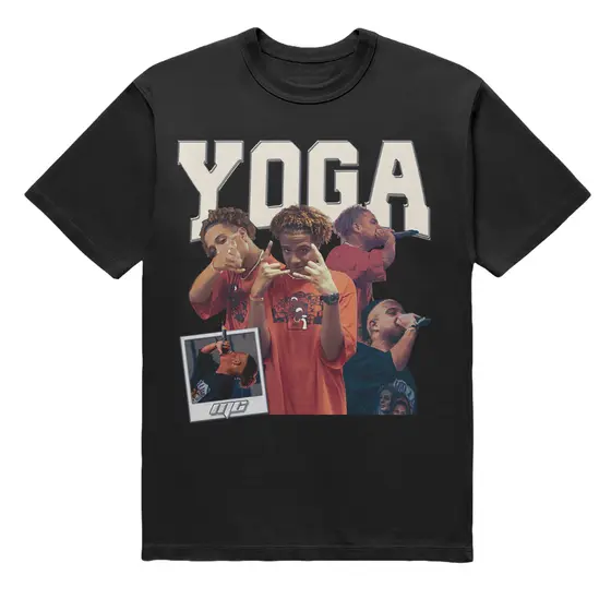 Camiseta Normal Yoga Mc P Sair Unissex Streetwear Casual Batalha De Rima Estampa Em DTF