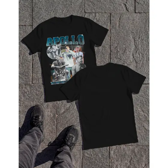 Camiseta Apollo MC Bicampeão Do Estadual BDA Unissex P Sair Streetwear Bootleg Masculina e Feminina