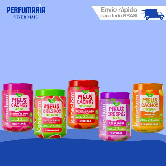 Kits Cremes De 1KG Kanechom Meus Crespos Frutas - Lançamento
