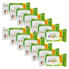 Kit C/12 Toalha Umedecida Turma da Alegria  Leve 140 Pague 120 Total 1680 unidades