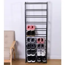 Sapateira Vertical Inox Luxo 10 Andares 20 Pares