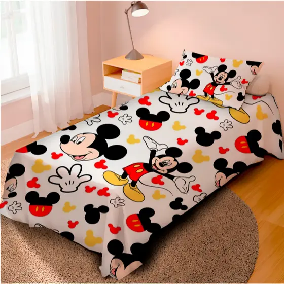 Lençol Cobre Leito Solteiro e Fronha MICKEY MOUSE  / Pronta entrega/ envio imediato