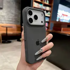 Capa De Silicone Líquido Real Original Para iPhone 17 16 15 14 13 12 11 Pro Max Veludo Embutido