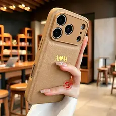 Luxo Personalizado Nome 3D DIY Quente Gravar Caso De Couro Para iPhone 17 16 15 14 13 12 11 Pro Max