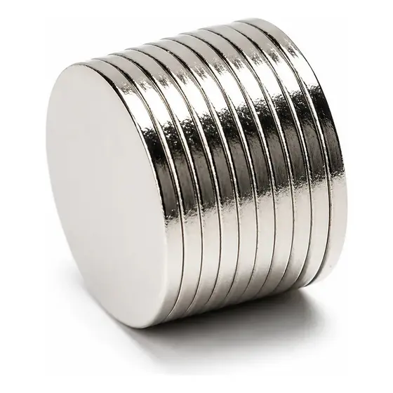 10 Imã Neodimio 12x1mm N52 Trava Tudo Redondo Artesanato Kit com 10 unidades