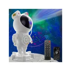 Luminaria Astronauta Projector Galáxia Crianças Luzes Noturnas Com Reprodutor De Música