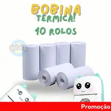 Bobina Etiqueta Térmica Adesiva 57x30mm Branco Rolo Para Mini Impressora Portátil a Prova De Água