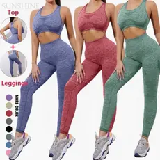 Conjunto Kit Calca Legging + Top Fitness Empina Bumbum Conjunto Levanta BumBum De Academia NÃO TRANSPARENTE