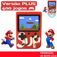Joguinho Mini Sup Game Retro 400 jogos Nintendo Vídeo Portátil Playstation infantil Presente