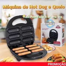 Máquina de Crepe Crepeira Elétrica Antiaderente Hot Dog Queijo Coalho Espetinho No Palito 110V