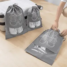 Saco De Armazenamento De Sapatos Sapato Não Tecido Artefato De Viagem De Negócios Capa Transparente