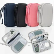 Necessaire organizadora bolsa portatil celular cabos fios armanazamento