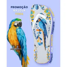 Chinelo Feminino Estampa Floral Conforto E Qualidade Promoção Na Loja Toda