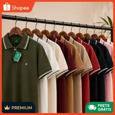 Polo Masculina Premium Algodão Pima Peruano c/ Elastano Fio 40.1 Conforto e Caimento Perfeito