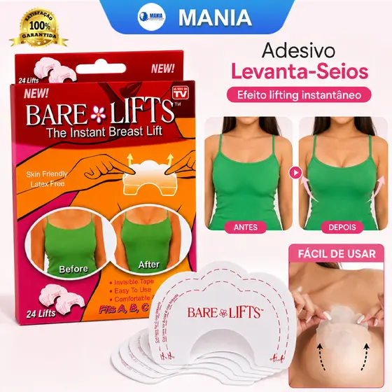 Sutia Adesivo Invisível Levanta Seios /peitos Bare Lifts MANIA