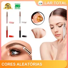 Depilador de Sombrancelha Buço Nariz Orelha Rosto Facial Elétrico Tira Pelos USB Recarregável Profissional Portátil