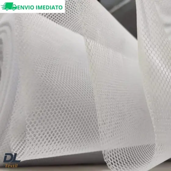Tule de armação para saia e saiote 3 Metros de Largura Tecido Filó Cor Branco