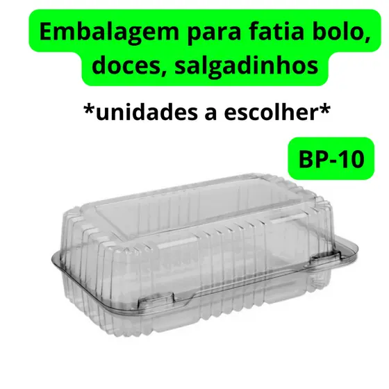 embalagem para doces e salgados retangular BP-10