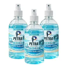Kit 3 Limpa Telas Petra 500ml – Limpa Lentes, Celulares e Óculos | Brilho, Proteção e Alta Eficiência