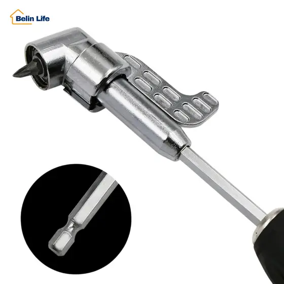 Adaptador Angular 105 Graus Luatek p/ Parafusadeira e Furadeira Mandril Magnético 1/4" Luatek LWJ-1988