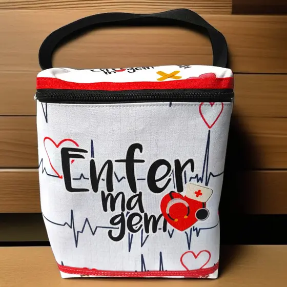 Nécessaire Enfermagem Personalizada-Porta Estetoscópio, Jaleco