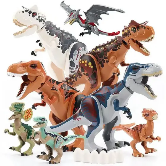 Dinossauro Bloco Montar Jurassic Word Dinossauro Blocos De Construção