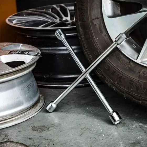 Chave De Roda Cruz 4 Bocas Tipo Cruz Universal Estrela-SLX123