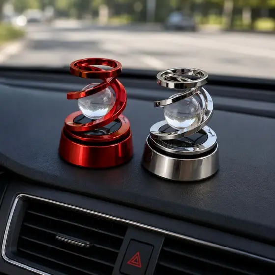 Aromatizador Automotivo Solar Giratório para Painel de Carro Difusor de Aromas