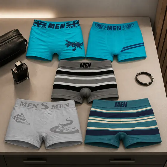 Cueca Infantil Juvenil Box Kit 5 ou 10 Peças Masculina Microfibra Menino 2 a 16 Anos Sem Costura Lateral