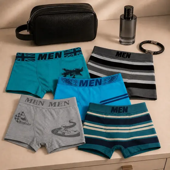Cuecas Infantil Juvenil Box Boxer kit 3 ou 6 Peças Criança Bebê Masculino Tam 02 a 16 Anos