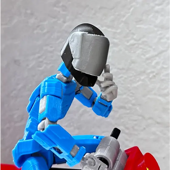 Capacete de Moto para Dummy 13 Articulado Acessórios - Impressão 3D