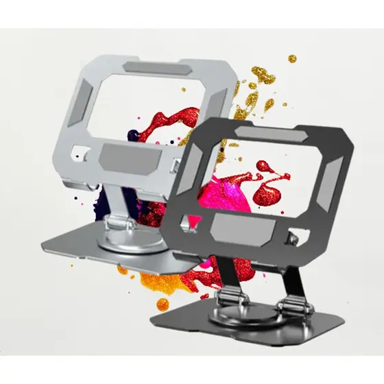 Suporte Celular Tablet De Mesa Giratório 360° Alumínio Ajustável