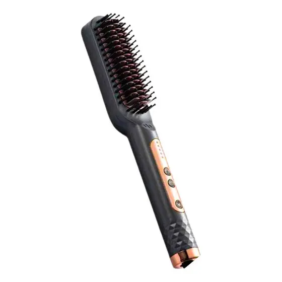 Escova Alisadora Sokany Pente Elétrico Alisador De Cabelo Profissional Bivolt Cerâmica Original Ráp.