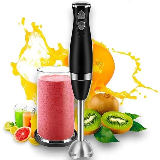Mixer Processador Elétrico  de 400w Multifuncional Vertical  Bivolt com  Lâmina Inox Turbo