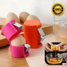 Quebrador De Ovo Prático Para Cozinha Doméstica Inox Cores Sortidas 4 Unidades