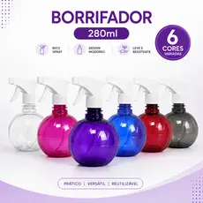 Conjunto Até 4 Pulverizador Bolinha 280ml 6 Opções de Cores– Borrifador Spray Manual Recarregável para Água