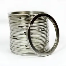 Argola 25mm Metal Níquel Reforçada para Chaveiro – 50 e 100 Unidades