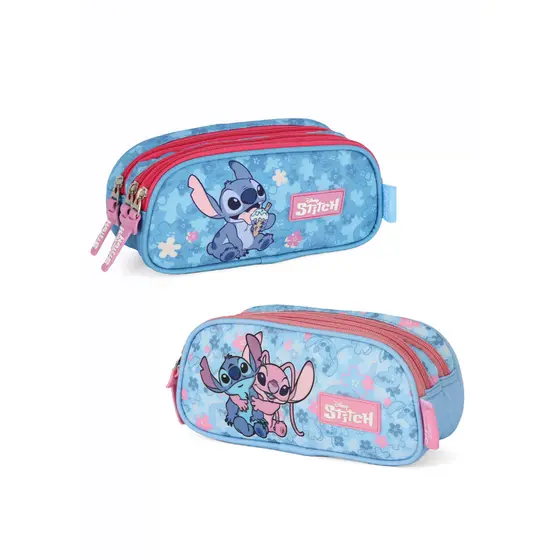 Estojo Triplo Escolar Infantil Luxcel Original Disney Menina