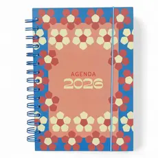 Agenda Diária Planner 2026 168 Folhas 21 x 15 Capa Dura Espiral Fofinha Borboletas Flores Fauna