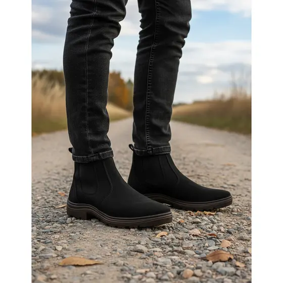 Botina Bota Masculina Para Trabalhar Confortável Barato Leve