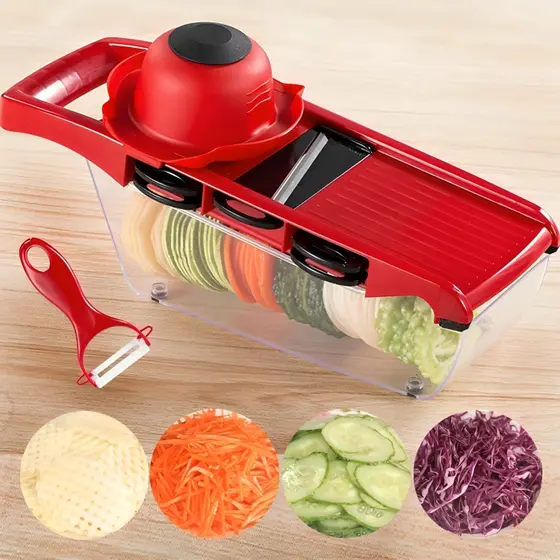 Fatiador Cortador De Legumes Mandoline Slicer 10 Em 1 Fruta Ralador Cozinha Descascador Fatiador Triturador De Legumes