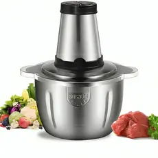 Triturador Processador Picador De Alimentos Elétrico Moedor De Carne Mixer Processador Cozinha Casa Alho 110v e 220v