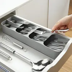 Porta Talheres Gaveta Organizador Separador Cozinha Colher Garfo Faca Divisoria Organizador de Gaveta Talheres