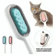 Escova Rasqueadeira Para Pet Gatos Removedor De Pelos Para Cães Escova Gatos Pet Aparador