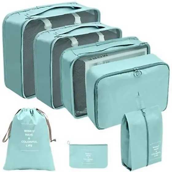 Kit 7/8 Peças Bolsa Organizadoras Para Mala