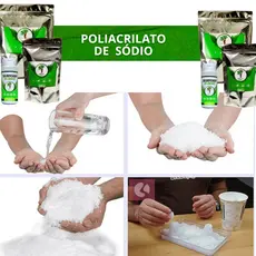 Poliacrilato de sódio - Solidificador De Líquidos Super absorvente - Polímero - Hospitais I Tatuadores I Gel de Plantio