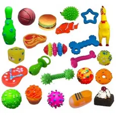Kit com 7 Brinquedos Mordedores Para Cães Cachorros