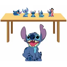 Placa Decoração Aniversário Display Chão Mesa Lilo E Stitch