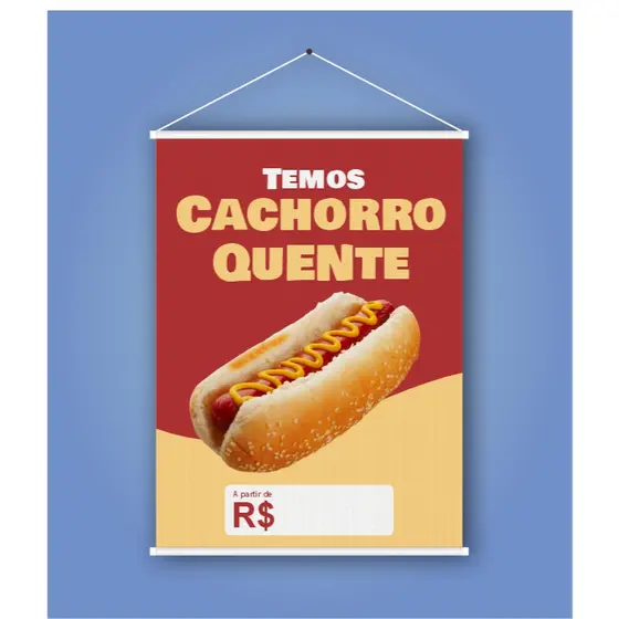 Banner Cachorro Quente Arte Pronta