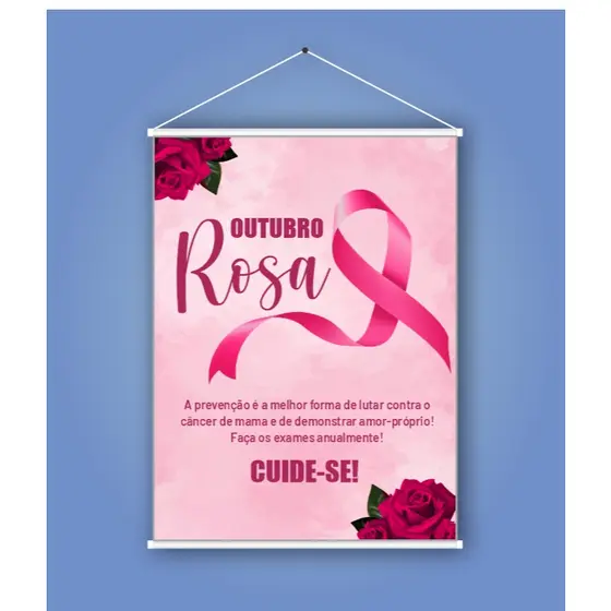 Banner Outubro Rosa arte pronta.